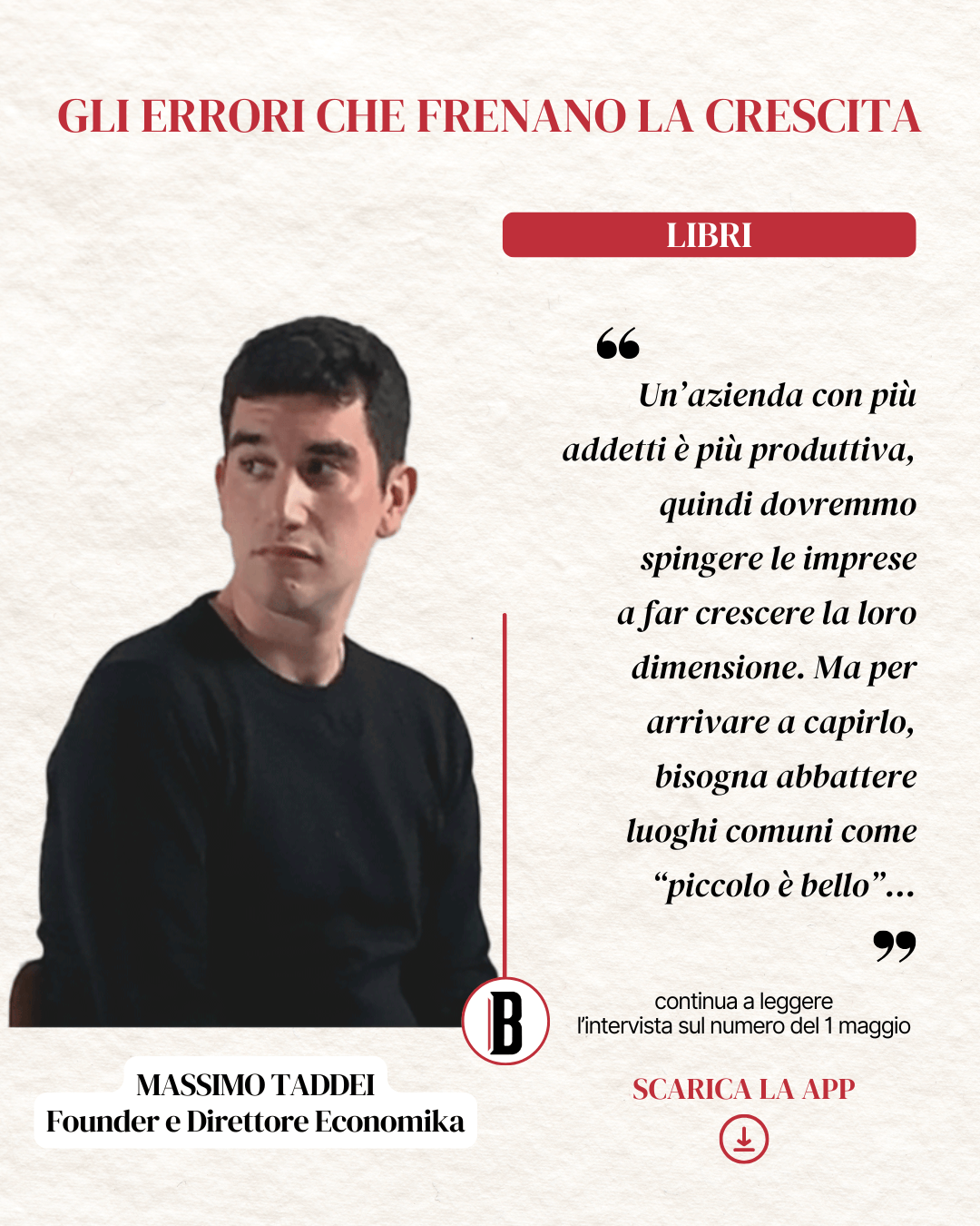 Taddei, Economika: «I conti dell’Italia tornano, il problema è che non li guardiamo»