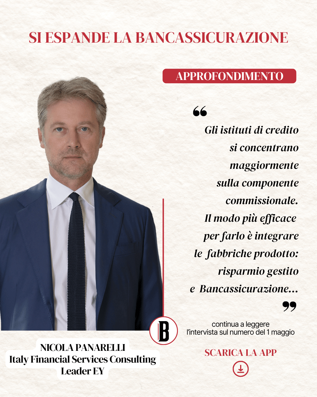Panarelli, EY: «La Bancassurance ha potenziale, soprattutto tra i giovani»